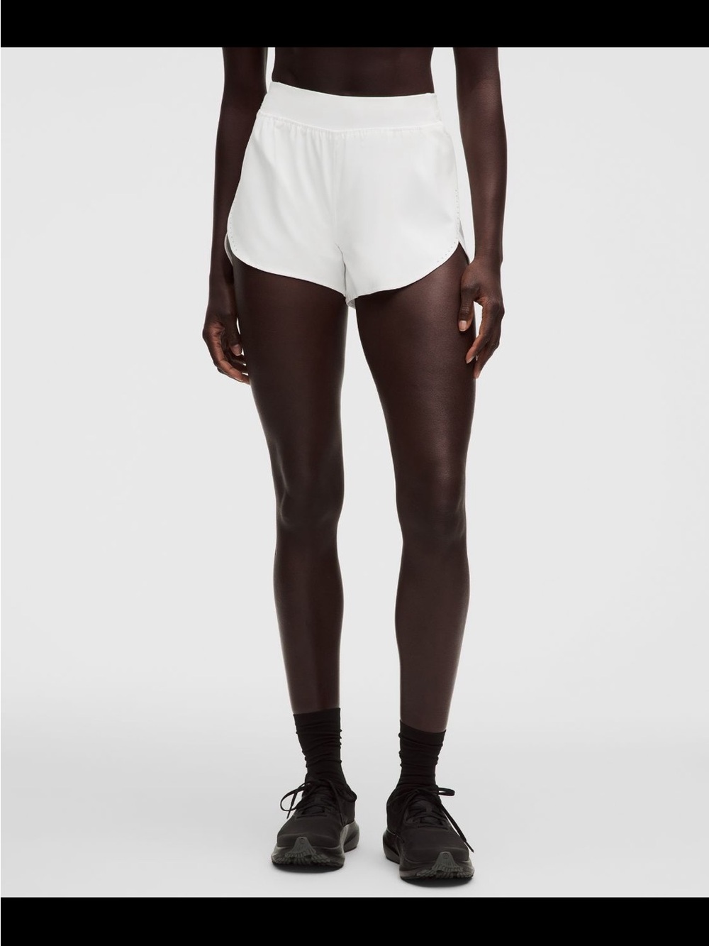Lululemon Fast and Free White Women's Running Shorts - size 6